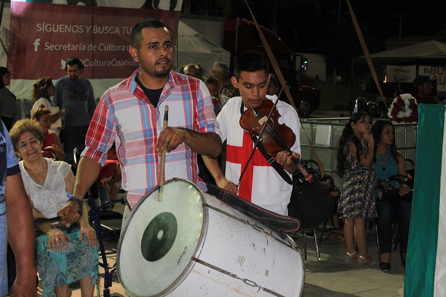 Musicians at a Guadalupe celebration (Mexico)